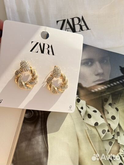 Серьги Zara новые