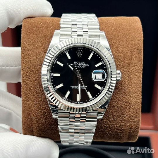 Часы Rolex DateJust Black 41 мм