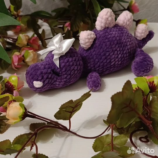Вязаные игрушки роза