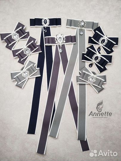 Галстук брошь,бантики,резинки,заколки