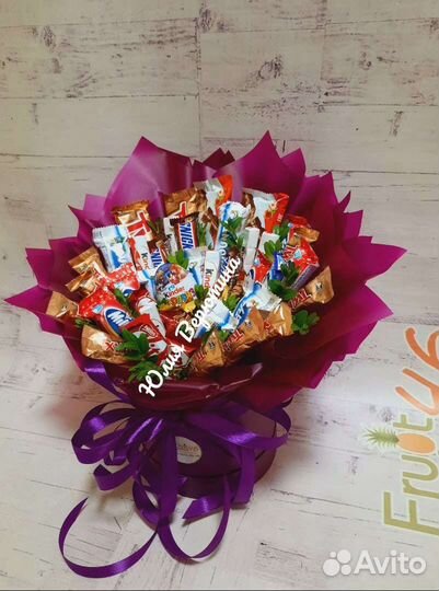 Съедобные букеты из конфет