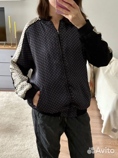 Атласный бомбер mango