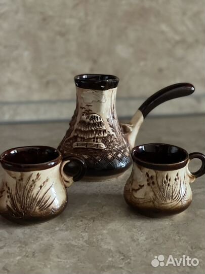 Турка для кофе глиняной