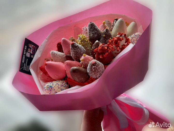 Букет из клубники в шоколаде, наборы