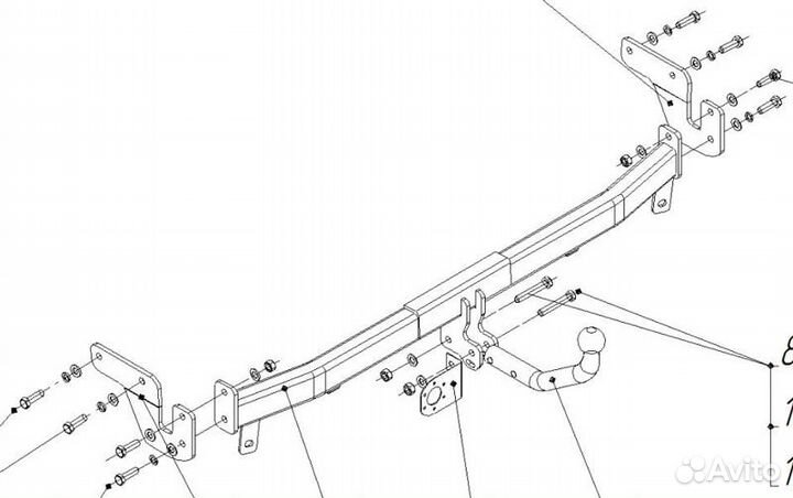 Фаркоп на Hyundai Creta 2021