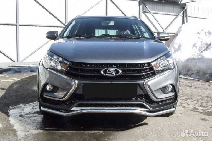 Защита переднего бампера LADA vesta SW cross