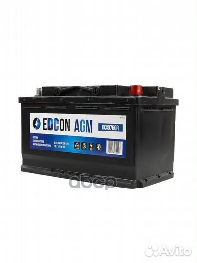 Аккумуляторная батарея 19.5/17.9 евро 80Ah 760A