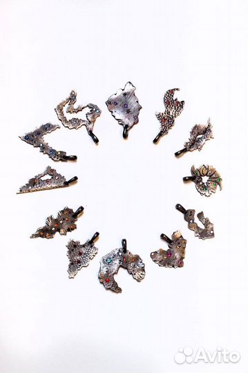 Серебряный кулон подвеска