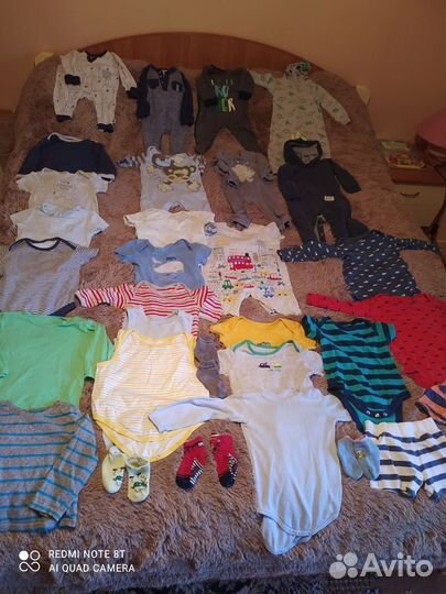 Вещи пакетом на мальчика от 6 до 9 месяцев