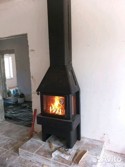 Камин Бавария 3 стекла