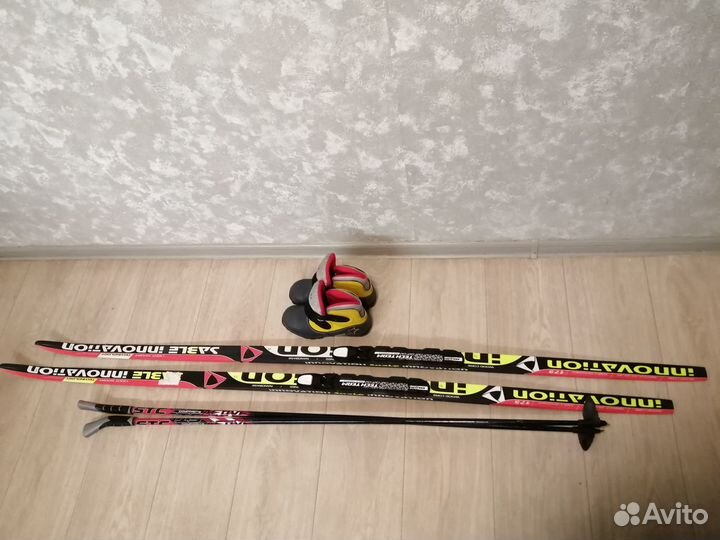 Лыжи беговые детские 170 с ботинками