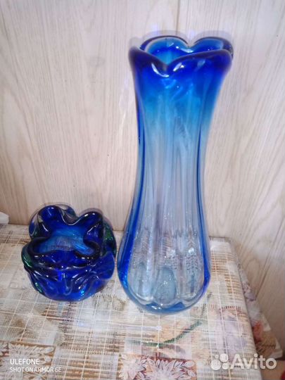 Пепельница СССР стекло