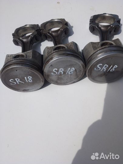 Поршень+ шатун Nissan SR18DE