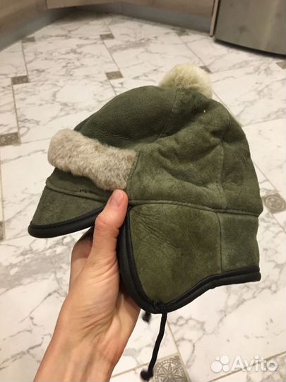Шапка на овчине детская