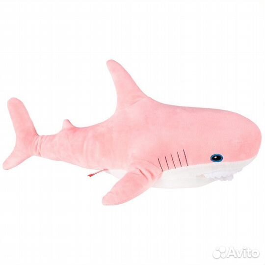 Акула из икеи 80 см розовая