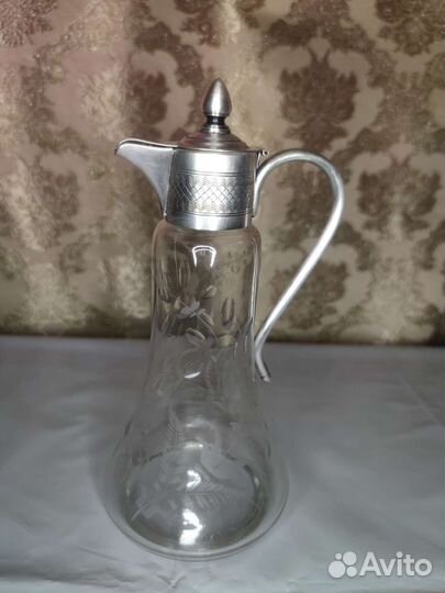 Графин старинный посеребрение