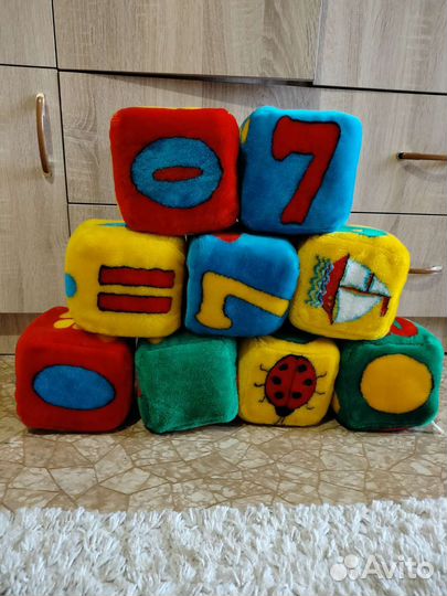 Мягкие кубики большие