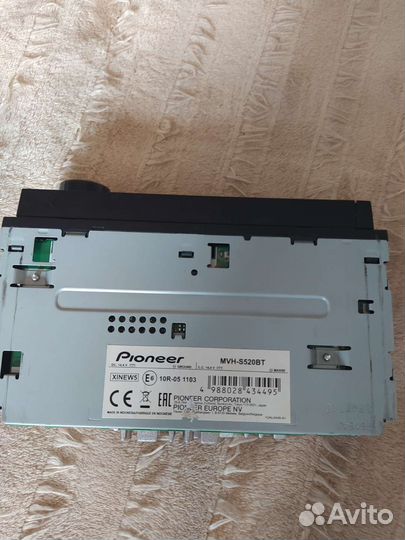Автомагнитола pioneer mvh-s520bt