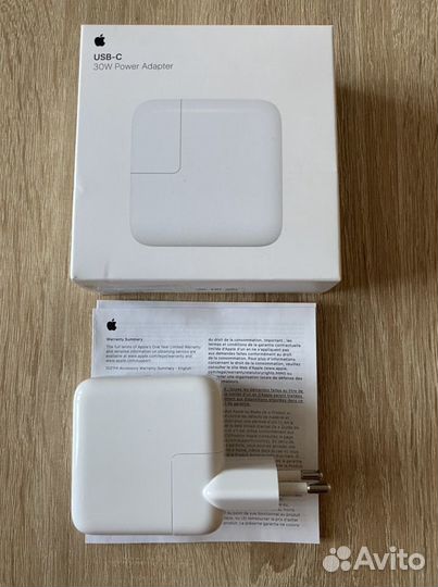 Адаптер питания Apple 30W USB-C Power Adapter (MY1