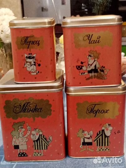 Жестяные банки для сыпучих продуктов