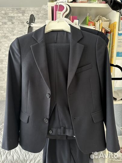 Школьный костюм для мальчика 134 синий