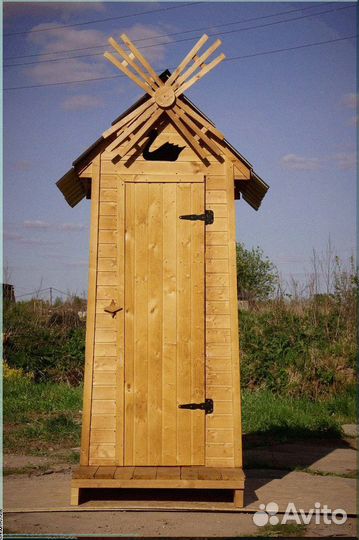 Дачный туалет деревянный Т098