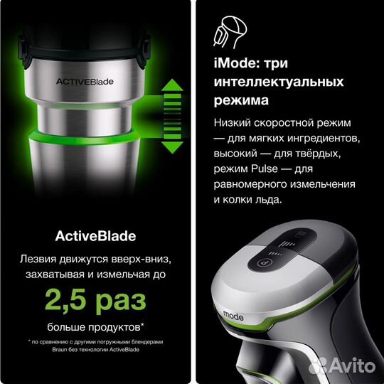 Новый Блендер Braun MQ9195 XLI + кубик