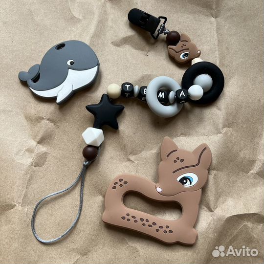 Именной держатель для соски