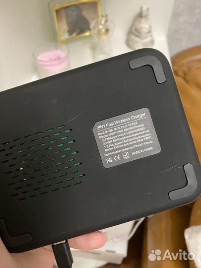 Беспроводная зарядка wireless charger 15W fast
