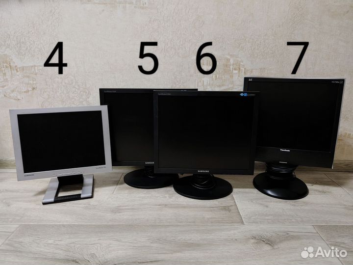 Мониторы 15-24 дюйма