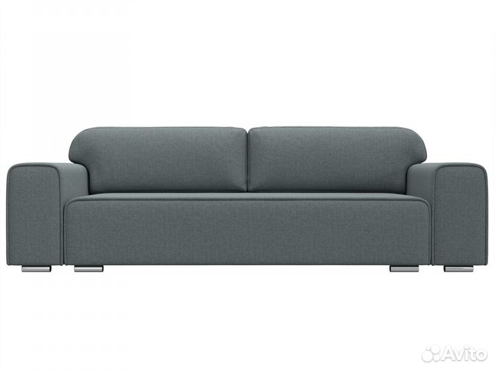 Диван прямой Лига-029, рогожка, амур серый. Москва