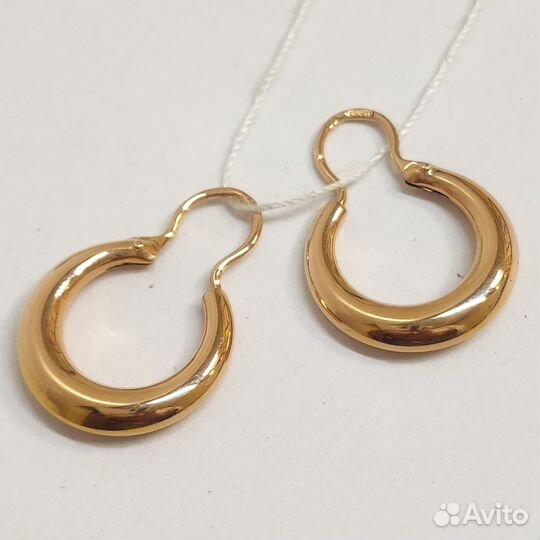 Золотые серьги СССР 585 пробы 4,59