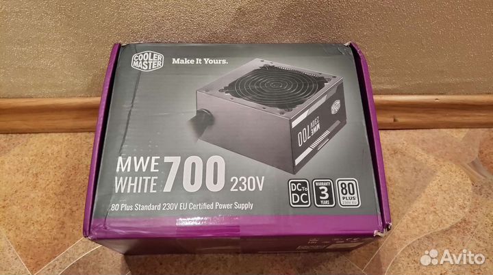 Блок питания cooler master mwe 700