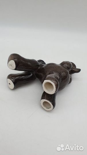 Фигурка Пудель бульдог Астраханский фарфоровый за