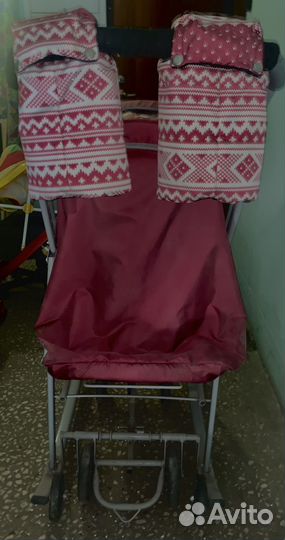 Детские санки коляска