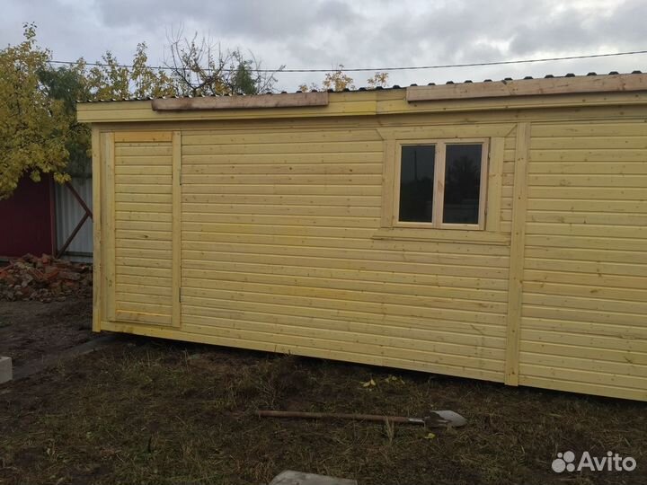 Бытовка строительная 7х2,30 с блоками