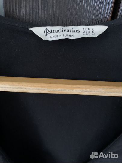 Блузка топ Stradivarius L черная