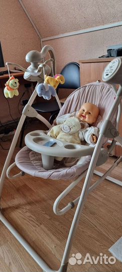 Детские электронные качели для новорожденных