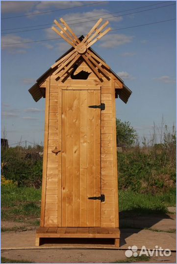 Дачный туалет деревянный LBS