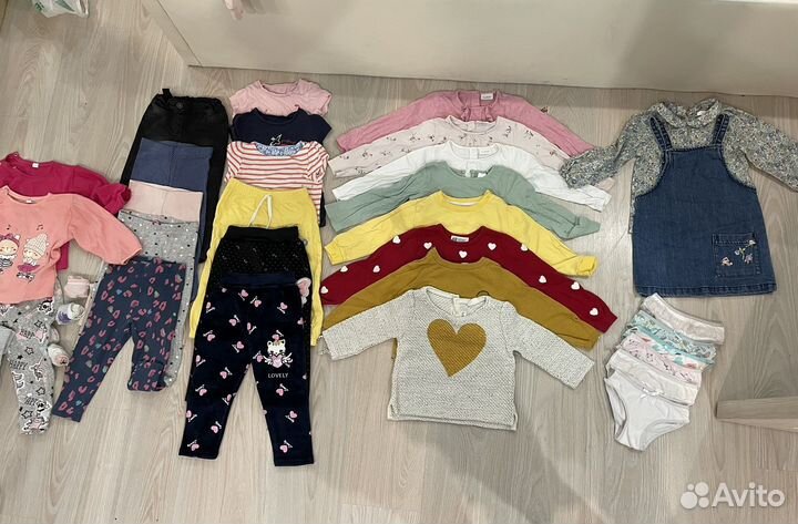 Пакет одежды на девочку 86-92