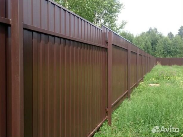 Забор из профнастила работа по договору быстро