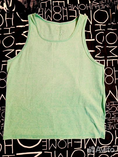 Майка бирюзовая/зелёная мужская Fruit Loom, М