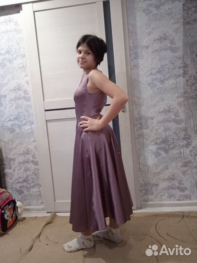 XS Платье в пол с перчатками D&M by 1001 dress