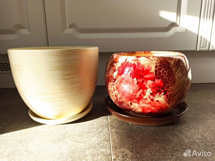 Цветочные горшки керамические