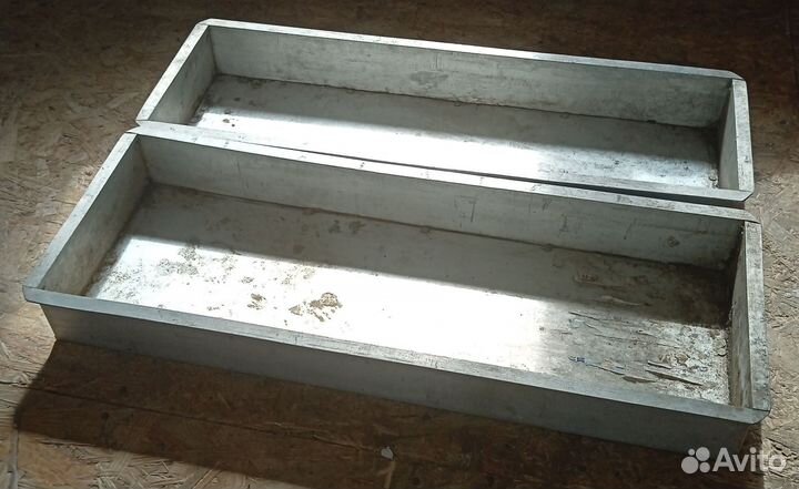Контейнер-ящик,алюминевые 2 штдля рассады и цветов
