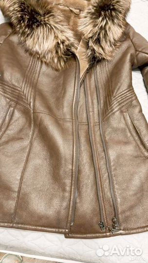 Дубленка натуральная кожа и мех