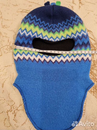 Шапка шлем для мальчика зима 44-46р