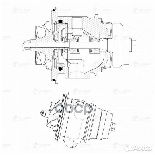 Турбина (картридж) PSA boxer/transit 06- 2.2D/2