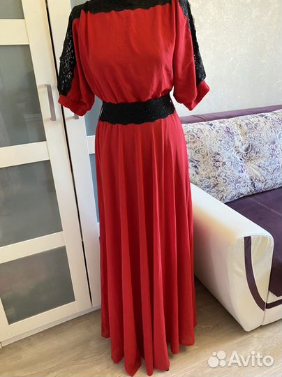 Новое Платье р.46-50 Турция цв.Красный