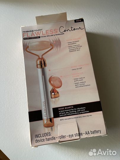 Массажер для лица роликовый на батарейках новый